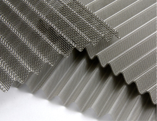 
Drahtgewebe in 3D-Wellenform



