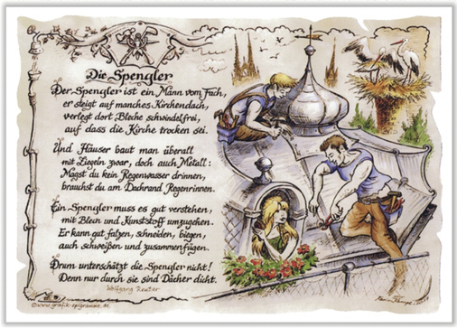 
Das Spenglerhandwerk in Poesie und Bild



