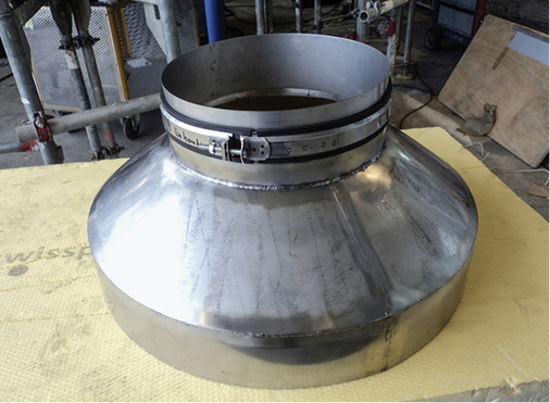 



Kugellagerabdeckung aus 1,5-mm-Edelstahl mit einem Durchmesser von 490/275 mm
