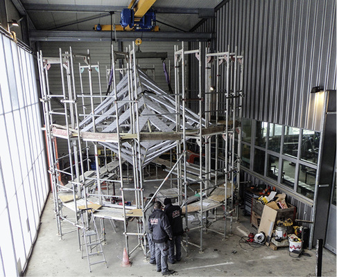 



Zur Herstellung war ein Arbeitsschutzgerüst erforderlich
