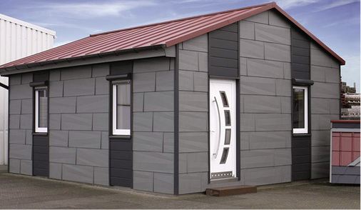 
Platz 8: Firma E + S Dach GmbH, Bellheim, Wohnhaus mit Aluminium-Stehfalzdach, Prefalz-Band P10 stucco; Prefa-Fassadenpaneel FX.12 und Prefa-Fassaden-Sidings, Preis: Edelstahlfalzzange 45°



