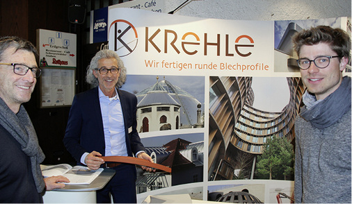 



Mathias und Sebastian Schneider mit Hannes Gayer (Mitte) von Krehle 

