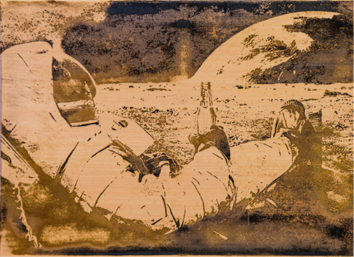 
Astronaut: Neben Standardmotiven können auf Wunsch auch eigene Bilder gedruckt werden



