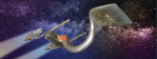 



Fast wie das Raumschiff Enterprise: Dieses Schaleisen symbolisiert die Entwicklung jahrhundertealter Klempnertechnik auf dem Weg in die Zukunft
