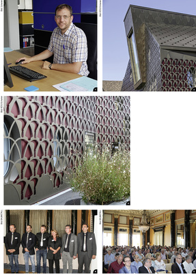 

1


Daniel Hunziker und das Team der Züricher Scherrer Metec AG sind für das Siegerprojekt verantwortlich




2


Hinter der filigranen Fassade aus eloxiertem Aluminium zeichnen sich die darunterliegende Fassadenebene und die ovalen Fenster ab. An der Fassade erkennbare „Maschen“ haben die Form von Pflugschar und Rebmesser 




3


Das Siegerobjekt der Goldenen Spenglerarbeit 2018 wurde von Tilla Theus entworfen. Monumentale Formen und extravagante Fassaden sind charakteristisch für die Bauten der Architektin. Die ansprechende Fassade des prämierten Gebäudes ist beständig und einfach im Unterhalt. Sie trotzt Wind und Wetter, sorgt für Kühlung und ist darüber hinaus energieeffizient.




4


Das Vorstandsteam des VDSS wärend der Generalversammlung in Vevey am Genfer See




5


Nobles Ambiente: Im Rahmen der „Goldenen Spenglerarbeit 2018“ verfolgen die VDSS-Mitglieder die Präsentation von 23 faszinierenden Projekten 
