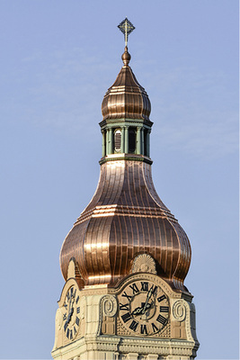 <p>
</p>

<p>
Kirche Santa Maria, ARGE: Zeuch AG, Gossau, WAGA, Sirnach, Renato Egli, Sankt Gallen; Bauleitung Bollhalder + Eberle AG, Sankt Gallen; 0,6-mm-Kupfer
</p> - © VDSS

