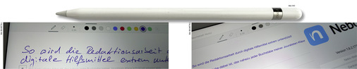 In Echtzeit und mit 99&nbsp;% Trefferquote wird aus Handschrift Maschinenschrift
