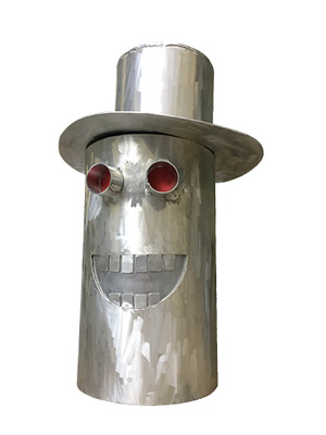 



Kinderüberraschung nach Klempnerart: Metall kann man nicht nur zu nützlichen, sondern auch zu lustigen Dingen verarbeiten
