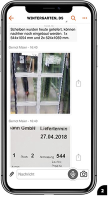 




2


Für die Baustellen-Dokumentation wird mit dem Handy ein Foto geschossen, das in der App gespeichert und weiterverschickt werden kann
