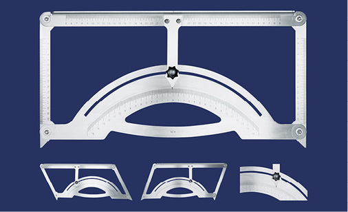 <p>
</p>

<p>
Mit der Spenglerschmiege aus Edelstahl von Thaler können Winkel individuell ausgemessen werden
</p> - © Spenglerei Thaler AG

