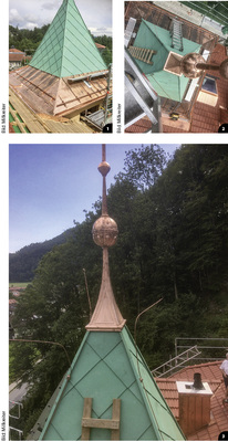 

1


Blick auf den Einbauort




2


Windfahne von oben




3


Nur die Blitzableiter müssen noch angeschlossen werden
