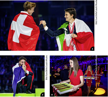 

2


Bronzemedaillengewinner Gabriel Haas (r.) gratuliert Pascal Gerber zu Gold




3


Antoine Saint (F) gewinnt Silber und kann sein Glück kaum fassen




4


Medaillennachschub im Anmarsch
