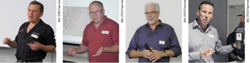 
Die Hauptreferenten: Michael Kirchen, Rainer Löber, Daniel Spiegel, Stephan Muntwyler
