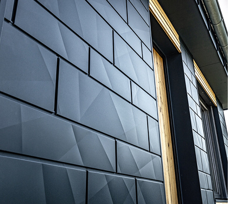 



Mit dem Siding.X von Prefa ergeben sich vielfältige Gestaltungsmöglichkeiten für Fassaden
