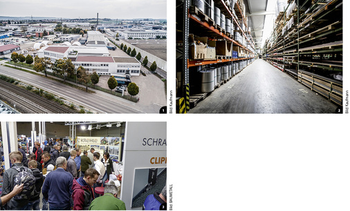 

1


Das Kaufmann-Betriebsgelände in der Neu-Ulmer Max-Eyth-Straße 




2


Während der Hausmesse verwandeln sich menschenleere Lagerhallen … 




3


… in einen regelrechten Brennpunkt (hier bei der Hausmesse 2017)
