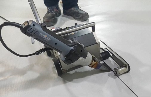 
Mit dem Steinel HG Roof lassen sich Dachbahnen sicher verschweißen



