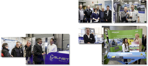 

1


Kaufmann-Geschäftsführer Manfred Hösler im Gespräch mit zwei Kunden aus Berlin




2


Sylvio Matthäß und Robert Lickl von Asco




3


Auf dem Schechtl-Messestand: Robert Slama, Christoph Jakobs, Maria Schechtl, Herbert Slama, Franz Bauer und Patrick Wahl




4


Gert und Tim Bröhl von Brandt Edelstahldach 




5


Holger Bartolosch von Schlebach




6


Patty Treffers von SSAB im Gespräch mit Annette Haselbach vom BAUMETALL-Team
