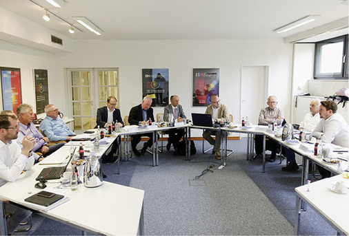 



Konzentriert: Der Gesprächsmarathon dauerte mehrere Stunden 
