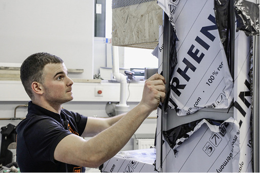 
Der Drittplatzierte Johannes Wagner kurz vor Fertigstellung 



