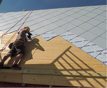 
Die Rautenmontage erfolgte von oben nach unten



