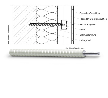 



Auf das Gewinde des Schöck Isolink wurde der Flügeladapter der GIP GmbH gedreht
