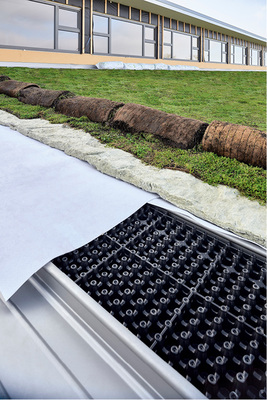 



Das Komplettdachsystem von Zambelli mit Grünaufbau ist besonders leicht und hat eine vergleichsweise niedrige Aufbauhöhe
