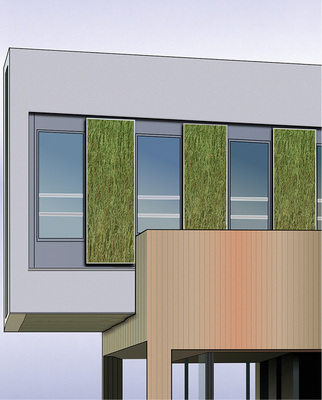 
Moderne Gebäude oder Anbauten können durch den Wechsel von Metall-elementen und begrünten Fassadenbereichen enorm aufgewertet werden. Für Klempnerfachbetriebe stellt die entsprechende Fassadenbegrünung eine ausgezeichnete Möglichkeit dar, ihr Leistungsspektrum zu erweitern



