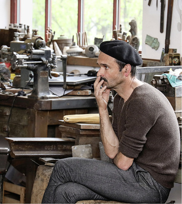 
Kreative Pause: Gastgeber Wolfgang Huber ist mit dem Blech auf Du und Du
