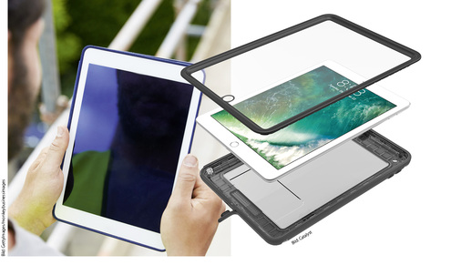 
Die Alternative zur relativ teuren Rugged Hardware: staub- und wasserdichte Hüllen für konventionelle Geräte
