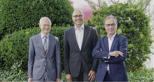 
Die Geschäftsleitung von Lotter bzw. Krönlein: Helmut Ernst, Dr. Ralf von Briel, Ulrich Herrmann



