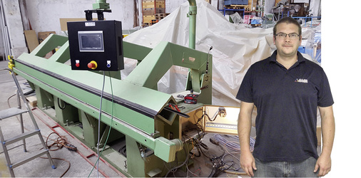 



Die Steuerung Pronto empfiehlt Andrew Hofer für einfache Schwenkbiegemaschinen wie diese Jorns 
