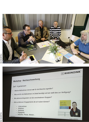 
In mehreren Workshopgruppen erarbeiteten die Experten Ideen, Strategien und Ansätze zur Optimierung der Nachwuchswerbung und zu anderen Themen
