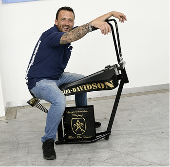 Harald Fache-Kloos fährt gleich los
