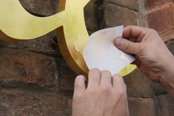 Blattvergoldung mit Transfergold - Sporer