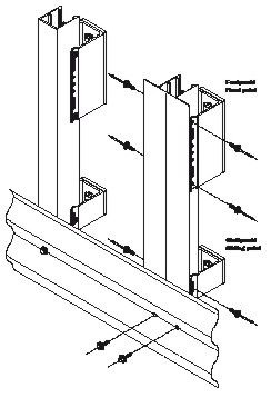 ATK 101 Unterkonstruktion für große, beispielsweise geschossübergreifende Stützweiten.