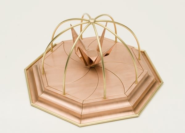 Kranich aus Kupfer - KD Busch für BAUMETALL