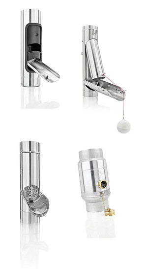 Die Regenwasserklappen und Sammler von Grömo verbinden hochwertige Optik mit praktischen Funktionen