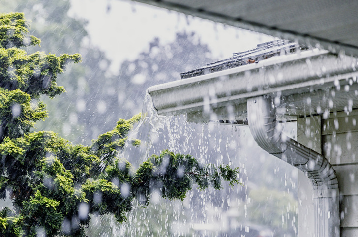 Auch starken Regenfällen halten Dachrinnen stand – sofern sie fachgerecht montiert sind! - © Bild: Getty Images/iStockphoto
