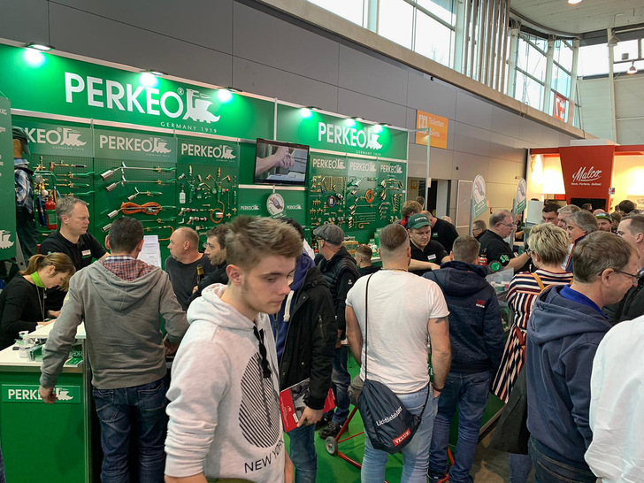 Reges Interesse herrschte am Perkeo-Messestand - © Bild: Perkeo Werk
