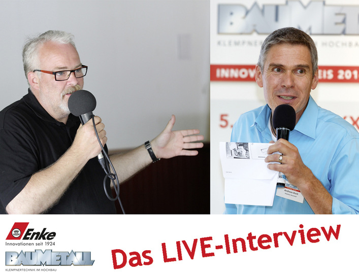 Das Live-Interview mit Hans-Ulrich Kainzinger (Enke) haben über 3000 Nutzer verfolgt - © Bild: Enke / BAUMETALL
