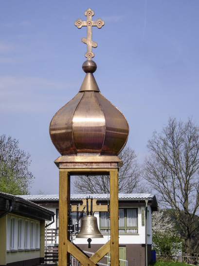 Die Haube für den Glockenturm des Klosters St. Gabriel in Altenbergen fertigte Michael Messerschmidt in seinem Unternehmen Nakra