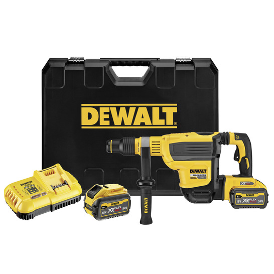 Der Akku-Kombihammer mit Hochleistungsmotor und der bürstenlose ­Geradeschleifer sind neu im Dewalt-Sortiment