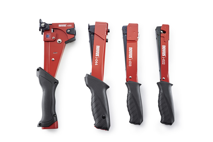 Vier neue Hammertacker zur Verarbeitung von Klammern von 4 bis 14 mm