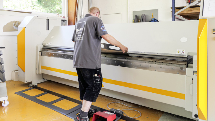 Biegeprozess in der Werkstatt der ­Kantmänner