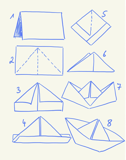 Damit fing alles an: die BAUMETALL-Faltanleitung 
