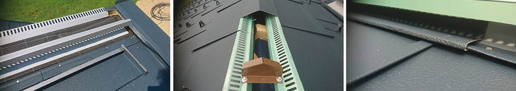 Mit dem Simplefix-Firstlüftungsprofil können Metalldächer einfach, schnell und flexibel entlüftet werden