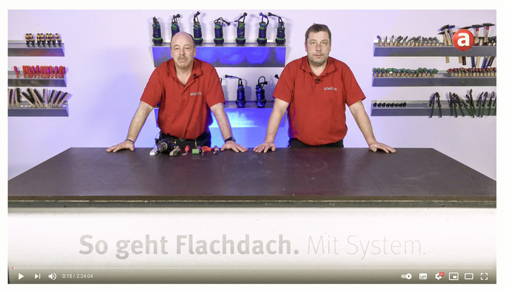 Ein neuer Schulungsfilm zeigt wichtige Details rund um die fachgerechte Verarbeitung der Flachdachabdichtungssysteme Evalon und Evalastic