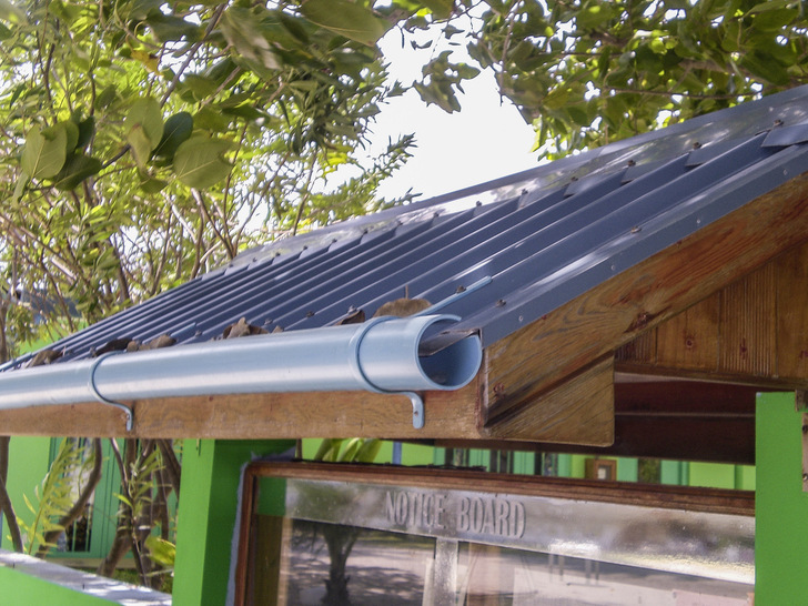 Dachrinne auf den Malediven