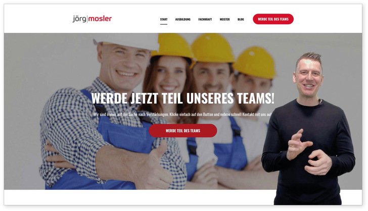 <p>Jörg Mosler stellt mit https://www.handwerk-karriere.com/ einen Service zur Erstellung von Karriereseiten zur Verfügung</p> - © Bild: Jörg Mosler