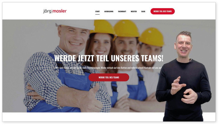 Jörg Mosler stellt mit https://www.handwerk-karriere.com/ einen Service zur Erstellung von Karriereseiten zur Verfügung

